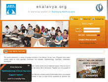 Tablet Screenshot of ekalavya.org